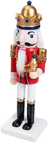 Pretyzoom Tabletop војник празнични фигури моделирање на дрвен украс кукла за десктоп оревчери украси црвена градина симпатична