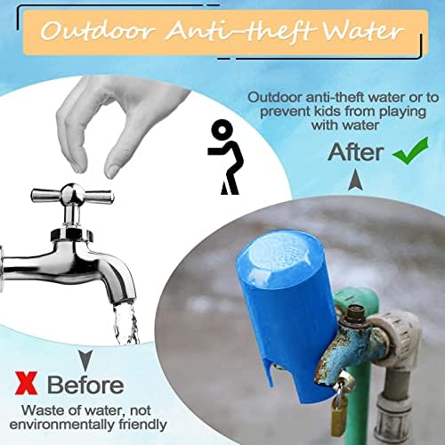 Ibnotuiy вода тапа за заклучување на отворено/градина/кујна црево од чешма од тапа за заклучување анти-кражба метална тапа за заштита на