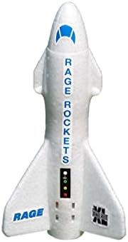 Rage R/C - ракета Spinner XL Електрична ракета со слободен лет со падобран и LED диоди, бело