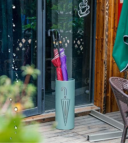Wxxgy разноврсен чадор држач за држачи за решетки, тркалезни метални трска за одење стапчиња за складирање, за внатрешна декорација,
