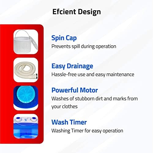 Densors Portable Single када за миење садови - алтернатива за перење - капацитет за перење помалку од 1,2 кг - мијалник за преносна облека за мала облека како чорапи, долна облека