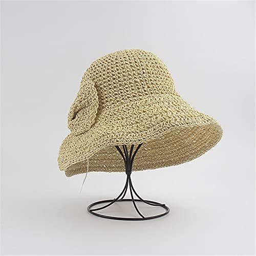 Каубојски капи за жени лето обична слама рибарска капа капа дами мода сончање на плажа бејзбол капачиња