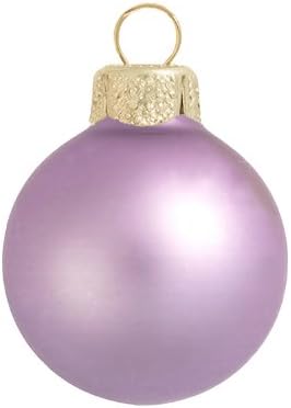 8CT мат мека лаванда виолетова стаклена топка Божиќни украси 3.25 “
