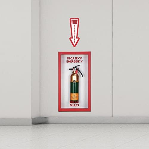 Знак за гаснење на противпожарна заштита Сјај во темниот знак 10 пакет 4 x12 противпожарен апарат фотолуминисцентни налепници, сјај до 8 часа