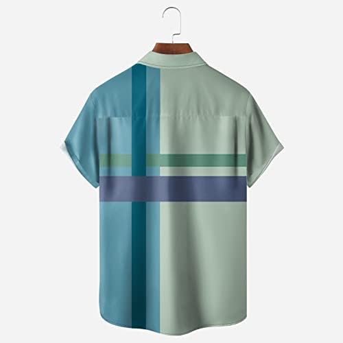 2023 година Нова кошула со кратки ракави со кратки ракави Машки летен стил на плажа опуштена обична мрзлива кошула маица кошула мажи