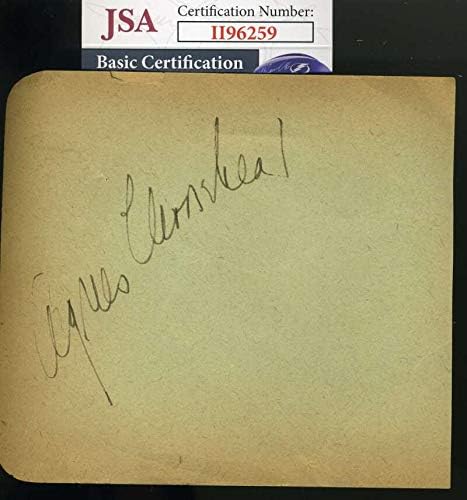 Агнес Мурхед ЏСА Коа Го Потпиша Автограмот На Страницата На Албумот Од 1940 година