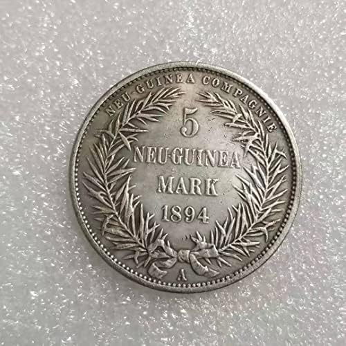Антички Занаети 1894 Германски 5 Одбележи Нова Гвинеја Реплика Комеморативна Монета 1559
