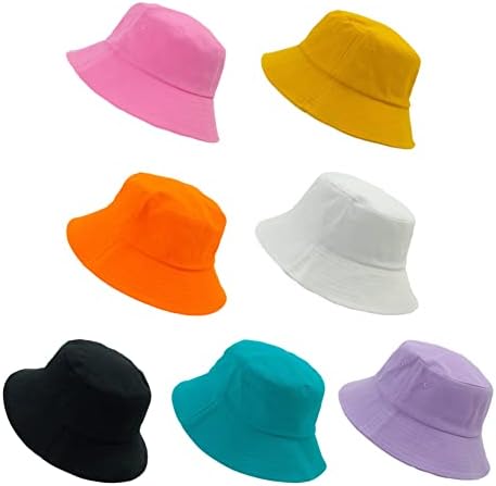 ViewLap Стандардна вклопена боја памук памук унисекс корпа капа 7 боја плажа сонце капа лето на отворено за одмор риболов капа за жени