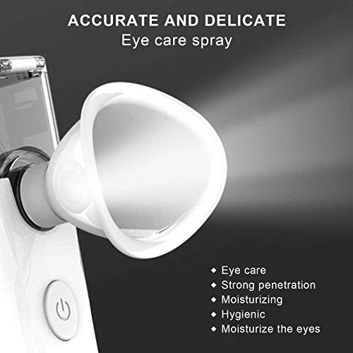 Спрејер за нега на очите, комбинација на комбинација на магла за вода што може да се полни спреј за нега на кожата на лицето, за USB полнење