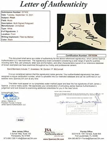 Треј Анастасио, Мајк Гордон, Пејџ МекКонел потпиша автограм со целосна големина RCR Fender Telecaster Electric Guitar W/ James Spence