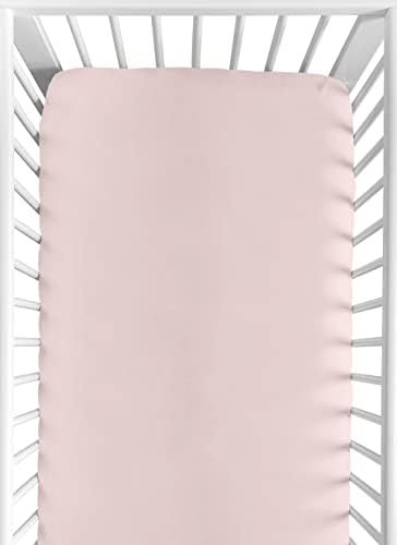 Слатка Jојо дизајнира цврста руменило розова девојка опремена креветче за креветчиња или расадници за кревет за деца - Боемска модерна