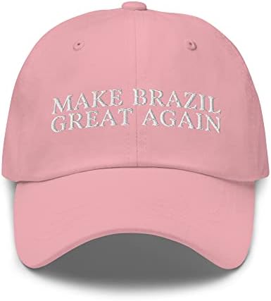 Направете го Бразил одлично повторно тато капа - смешно извезено капаче од Бразил - Подарок за горди Бразилци