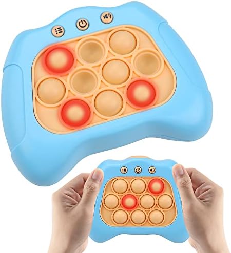 Брза притисок загатка за играта Pop Fidget Light-Up Sileze Poppet Sentory Toy Toy Educational Push Pup Bubble Toy Stress Reliver