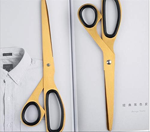 Ергономски месинг ножици од не'рѓосувачки челик, мека зафат на асиметрични ножици за дизајн
