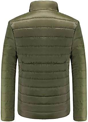 XXBR лесни по пафтерски јакни за мажи, есен зимски палто патент -бомбаш јакна за пакувања за надворешна облека за надворешни работи за