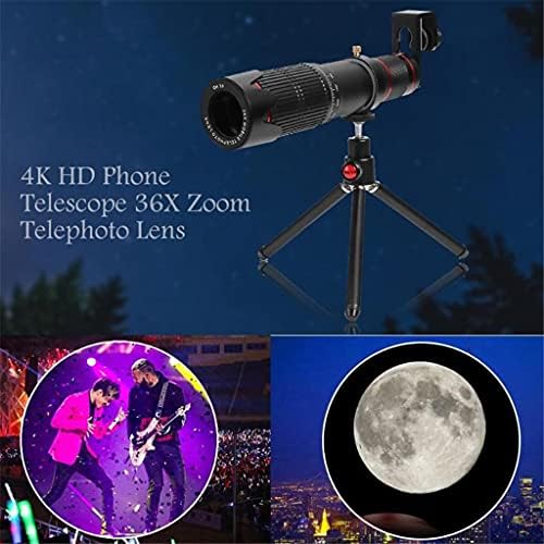 HNKDD Universal 4K 36X Оптичко зумирање камера леќи Телефото леќи Мобилен телескоп Телефон за мобилен телефон за паметни телефони