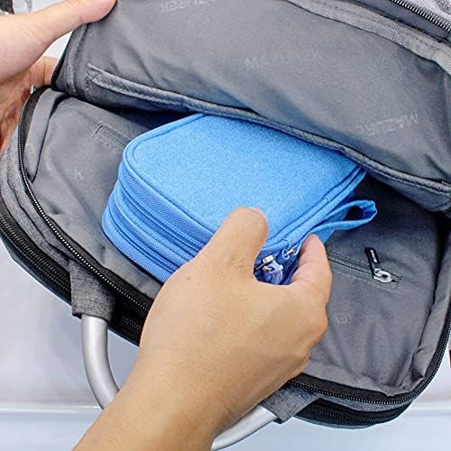 Организатор за патувања за електроника DDGRO, торба за торбички со мали додатоци за одржување на кабелот за напојување/полнач/кабли Организирани