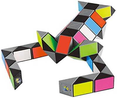 Поголема коцка за змија загатка со сензорна играчка живописна виножито 8 бои магија владетел извршител за загатки игри мозочни