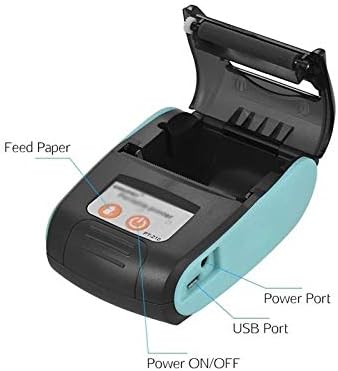 N/A Преносен термички печатач рачен печатач за прием од 58мм за малопродажни продавници за ресторани фабрики логистика