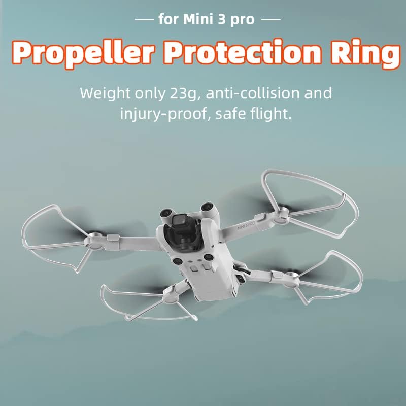 Пропелерите на Teckeen 4PCS заштитници за заштита на заштитниците на DJI Mini 3 Pro Drone