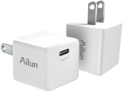 Ailun 2Pack 20w USB C Адаптер За Напојување, Pd Порта Палецот Ѕид Полнач Блок Брзо Полнење Компатибилен со iPhone 14/14 Pro/13/13 Pro/12/12
