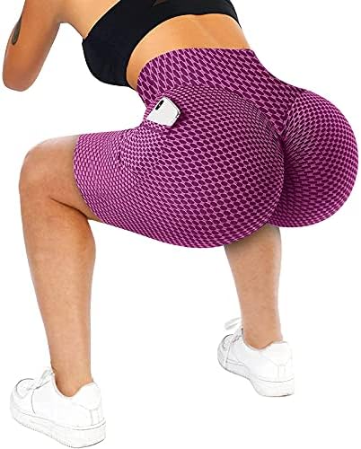 2023 Womenенски задникот за лифт за тренингот ТЕКСУДУРСКИ високи половини за велосипедисти шорцеви саќе за контрола на стомакот