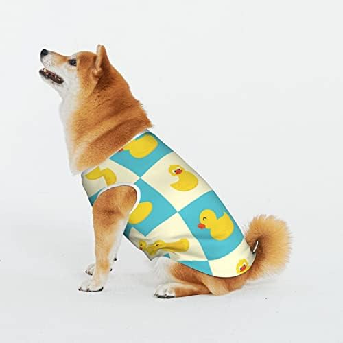 Памучни кошули со миленичиња смешно-гулаб-кученца костуми кучиња мачки пижами меки кучиња