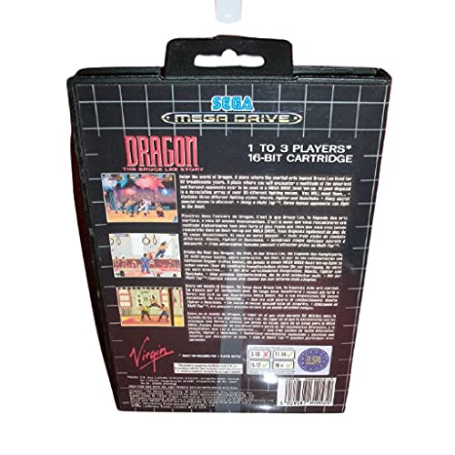 Адити Змеј - Стоука на Брус Ли Приказна ЕУ со кутија и прирачник за Sega Megadrive Genesis Video Game Console 16 Bit MD картичка