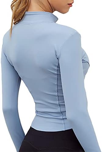 Grajtcin лесна атлетска атлетска јакна за тренингот за жени zip up трчање јакни за жени тенок фит салата јога врв