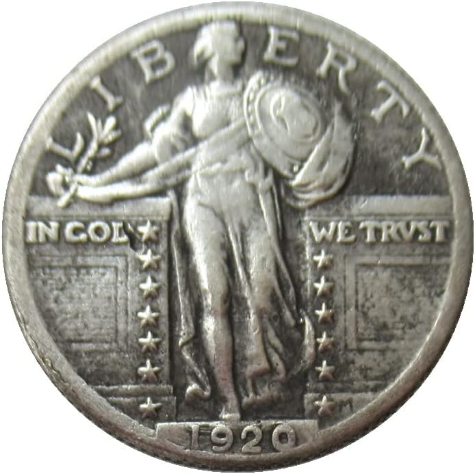 САД 25 Цент Стои Слобода 1920 Сребрена Репродукција Комеморативна Монета