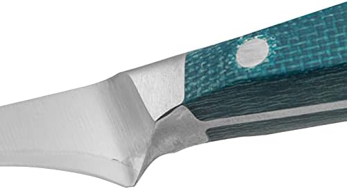 АРКОС фалсификувани нож за ножеви/шунка од 10 инчи нитрам не'рѓосувачки челик и сечило од 250 мм. Рачка на мирката и специјален свилен раб и сребро