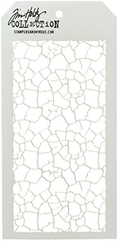 Печати Анонимни Тим Холц матрици пукнатини, 4,125 x 8,5, бело