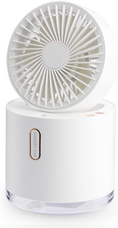 Испарувачки ладилник за воздух со тивка работа, бесплатно прилагодување од 180 степени, 3 во 1 мини вентилатор за ладење на климатик,