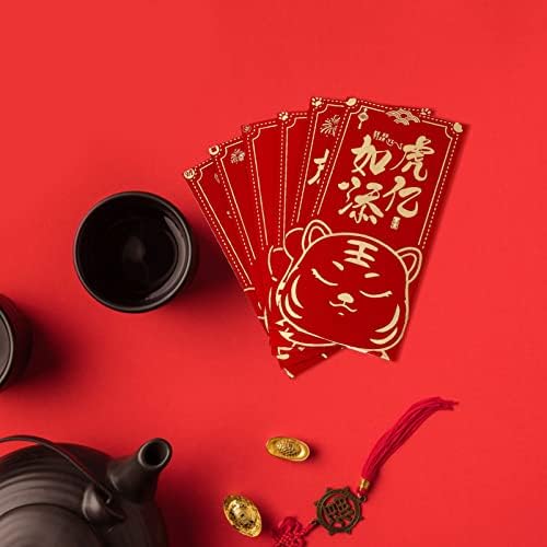 Јардве Кинески Црвен Плик Кинеска Нова Година Кинески црвени пликови Кинески црвени Пакети 2022 пликови Со Среќни Пари Црвени пликови: 24