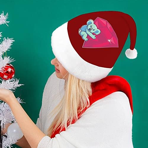 Коала Мечка Божиќна Капа Дедо Мраз Шапка Смешни Божиќни Капи Празнични Капи За Жени/Мажи