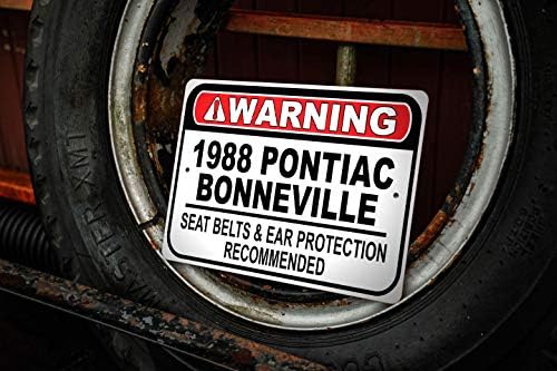 1988 88 Понтијак Боневил Безбедносен Појас Препорача Брз Знак За Автомобил, Знак За Метална Гаража, Ѕиден Декор, Знак ЗА Гм Автомобил - 10х14