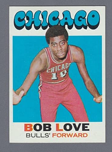 1971-72 Блузи 45 Боб Љубов Чикаго Булс Кошаркарска Картичка НМ-Непотпишани Кошаркарски Картички