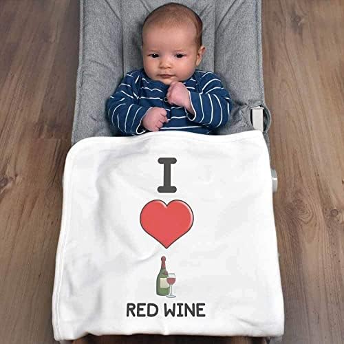 Азида „Сакам црвено вино“ памучно бебе ќебе / шал