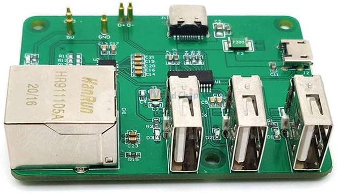 УСБ до Етернет за проширување на табла за адаптер за центри за малина Пи нула 3 USB 10/100Mbps Етернет интерфејс со само-обновување Заштита