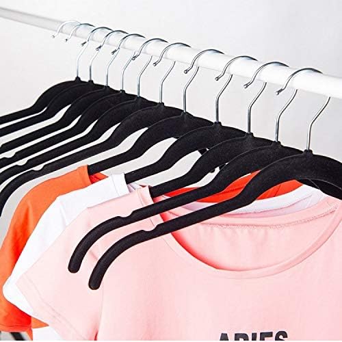 Suntrade кадифена кошула облека за облекување закачалки, 360 ° вртење на кука за вртење на облеки за врвови за врвови, кошули