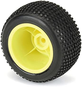Про-линиски трки 1/18 дупка шут пред/заден мини-Т гуми монтирани 8мм жолти тркала 2 Pro1017712