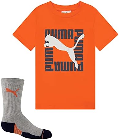 Графичка маица за момчиња Puma и сет за чорапи за екипаж