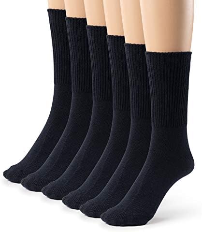 Свилки прсти 3 или 6 пакувања женски бамбус дијабетичари Беспрекорни меки необврзувачки чорапи на екипажот, исто така достапни