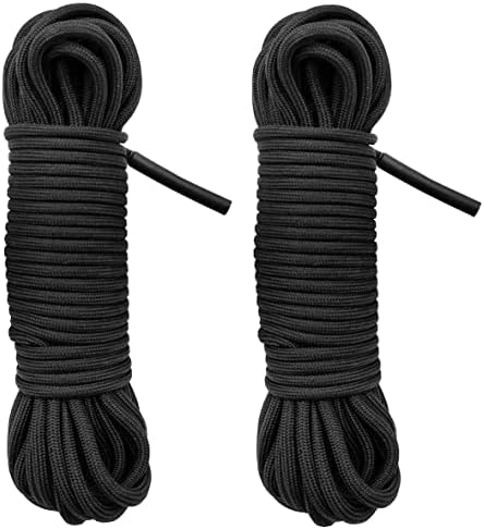 100 стапки 3/16 инчи полиестерско јаже, цврсто плетенка изопачен кабел - висока линија на отпорност на абразија, индустриска