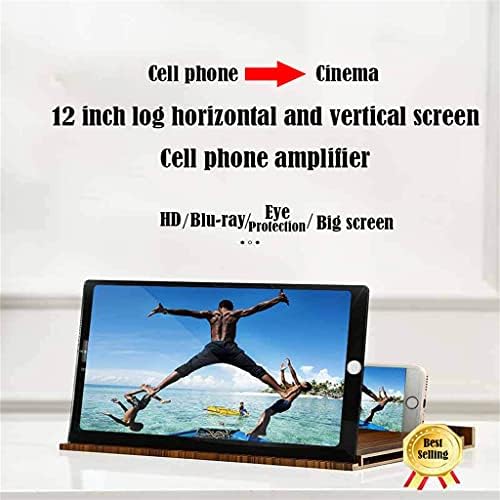 Зголемувач на екранот BZLSFHZ 3x 4x 12 инчи од дрво жито хоризонтален и вертикален екран со двојна намена за мобилни телефони со зголемување