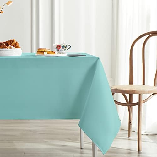 Табела за правоаголник на домашна маса во Мајски - 60 x 102 инчи, корица на табелата со аква за полиестерска ткаенина од 6 нозе за маса за
