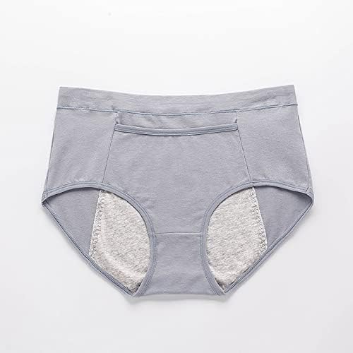 Perionенски период момчиња, удобни лесни подложни секси секси долна облека брифинзи долна облека со високи половини за контрола на стомакот