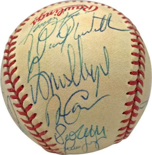 Екипата на Јанкис во 1996 година потпиша автограмиран OAL бејзбол etетер Штајнбреннер ПСА/ДНК - Автографски бејзбол