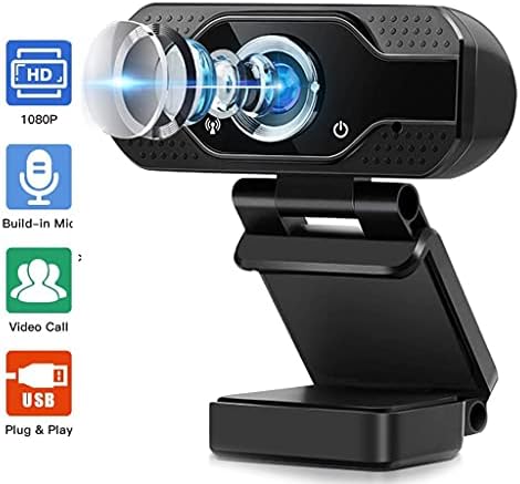 WDBBY Webcam 1080p Full Hd Веб Камера Со МИКРОФОН USB Веб Камера За Компјутерски Лаптоп Видео Повик Во Живо