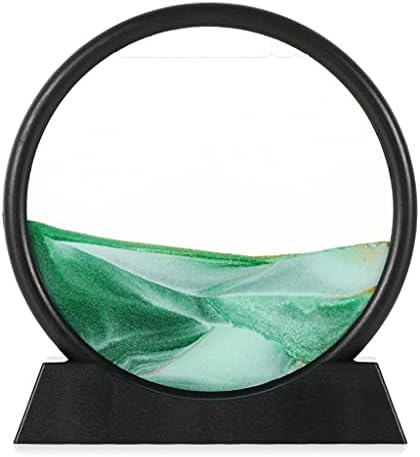 Renslat 3D Sandscape Подвижен песок за слика со песок со течен пејзаж сликарно стакло фото биро украси прикажани песочни движење
